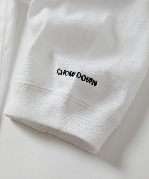 FREAK'S STORE（フリークスストア）の「限定展開 CHOW DOWN/チャウダウン ワイドシルエット ワンポイント刺繍 クルーネック ロングスリーブTシャツ（Tシャツ/カットソー・メンズ・チャコールグレー/グレー/ブラック/ホワイト/ネイビー・MEDIUM/SMALL/LARGE）」の22枚目の写真