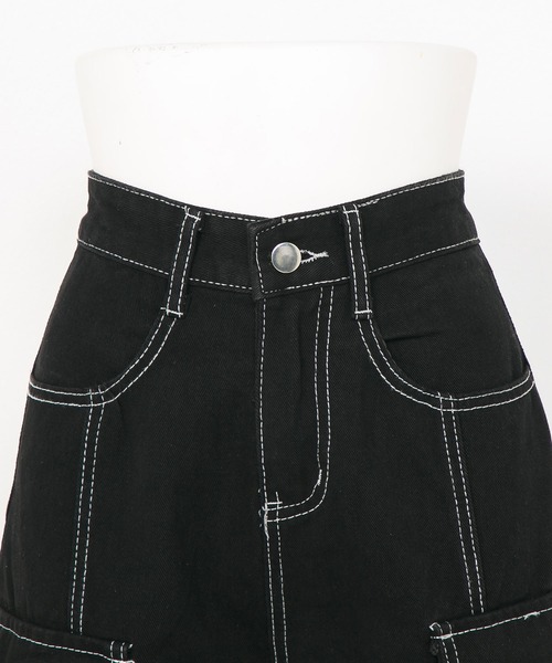 美品　Hosbjerg ホスビョーグ　デニムパンツ　ブラック zz-251BAM12-139G_021-1.jpg