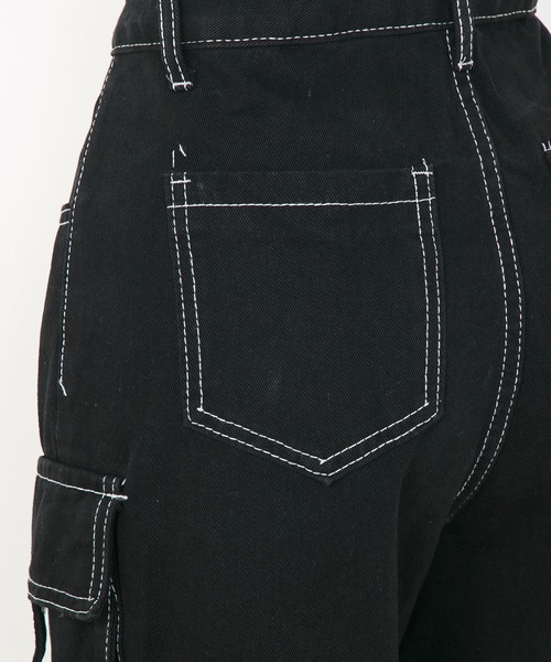 美品　Hosbjerg ホスビョーグ　デニムパンツ　ブラック zz-251BAM12-139G_021-1.jpg