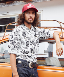 HYSTERIC GLAMOUR | CW/CHLLY PUNKS総柄 長袖ワークSH(シャツ/ブラウス)