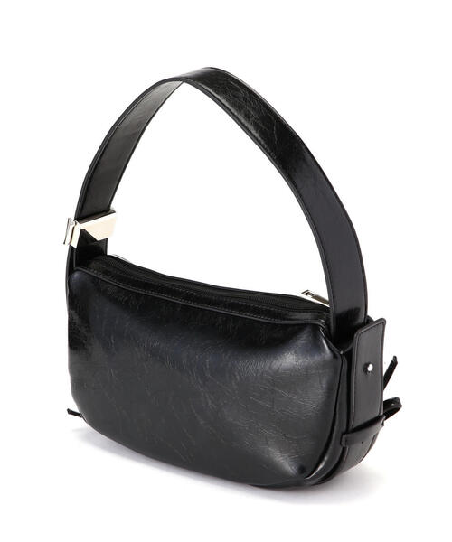 NATURAL BEAUTY BASIC(ナチュラルビューティーベーシック)の「◇グロッシームーンショルダーバッグ(ショルダーバッグ・レディース・オフホワイト/ブラック・フリ-)」の4枚目の写真