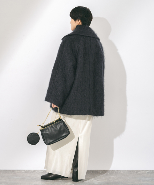 セール】モヘヤMIXシャギーダブルコート（その他アウター