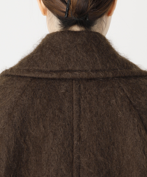 美品【今期】モヘヤMIXシャギーダブルコート journal standard L'essage コート アウター モヘヤMIXシャギー