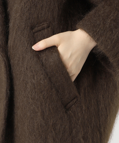 セール】モヘヤMIXシャギーダブルコート（その他アウター