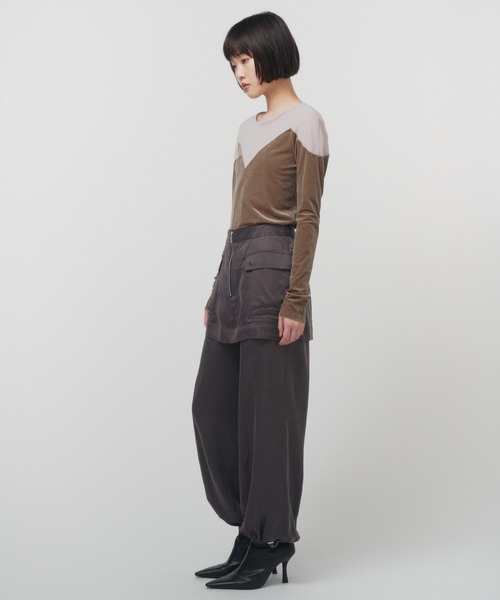THINGS THAT MATTER（シングス ザット マター）の「DIFFERENT TULLE TOPS / ディファレントチュールトップス（その他トップス・レディース・イエロー/カーキ/ブラック・FREE）」の9枚目の写真
