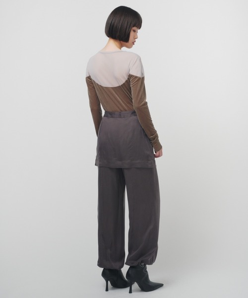 THINGS THAT MATTER（シングス ザット マター）の「DIFFERENT TULLE TOPS / ディファレントチュールトップス（その他トップス・レディース・イエロー/カーキ/ブラック・FREE）」の4枚目の写真