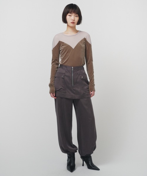 THINGS THAT MATTER（シングス ザット マター）の「DIFFERENT TULLE TOPS / ディファレントチュールトップス（その他トップス・レディース・イエロー/カーキ/ブラック・FREE）」の6枚目の写真