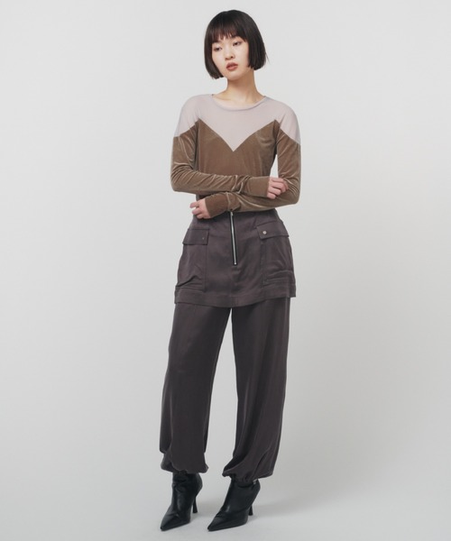 THINGS THAT MATTER（シングス ザット マター）の「DIFFERENT TULLE TOPS / ディファレントチュールトップス（その他トップス・レディース・イエロー/カーキ/ブラック・FREE）」の8枚目の写真