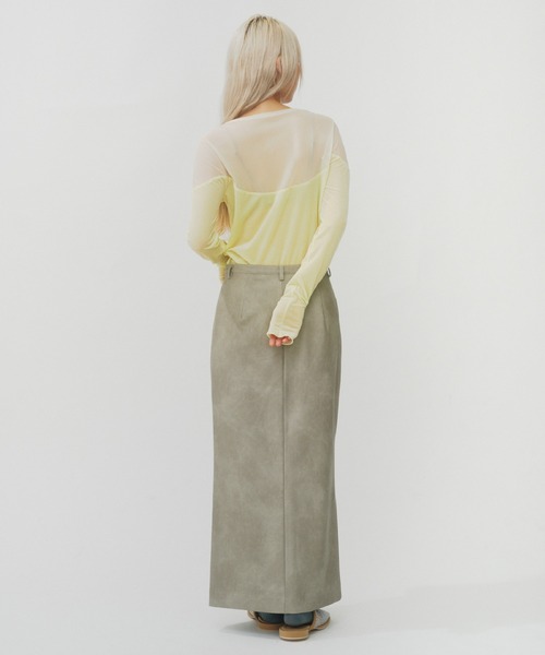 THINGS THAT MATTER（シングス ザット マター）の「DIFFERENT TULLE TOPS / ディファレントチュールトップス（その他トップス・レディース・イエロー/カーキ/ブラック・FREE）」の11枚目の写真