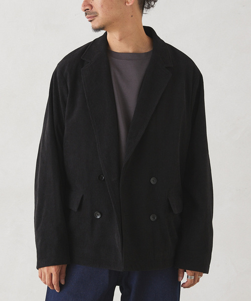 JOURNAL STANDARD relume（ジャーナルスタンダード　レリューム）の「TECH SOLOTEX コーデュロイウォッシャブル ダブルジャケット（テーラードジャケット・メンズ・チャコールグレー/ブラック/チョコ/ベージュ系その他・MEDIUM/LARGE）」の17枚目の写真