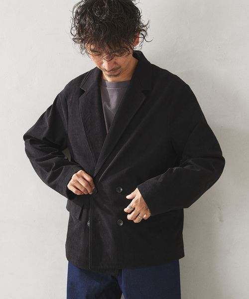 relume TECH SOLOTEX コーデュロイ ダブルジャケット JOURNAL STANDARD relume（ジャーナルスタンダード レリューム