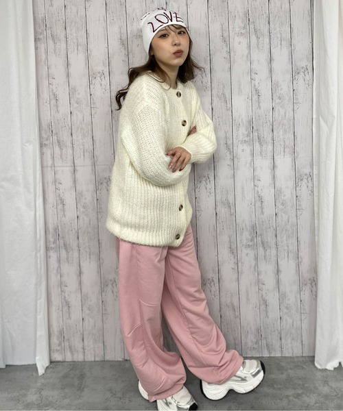GORGE(ゴージ)の「《ふわもこタッチ》レディース モヘア風クルーニットカーディガン ゆるシルエット 秋冬(カーディガン/ボレロ・レディース・アイボリー/ベージュ・F)」の9枚目の写真