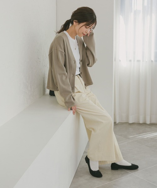 セール】『UR TECH 200日ニット』Vネックカーディガン（カーディガン