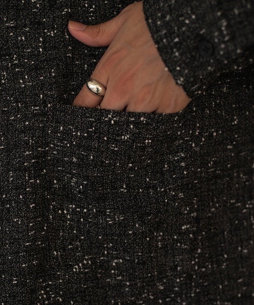epnok（エプノック）の「ツイードネップルーズシャツ（シャツ/ブラウス・メンズ・ブルー/グレー/ブラック・MEDIUM/SMALL/LARGE）」の12枚目の写真