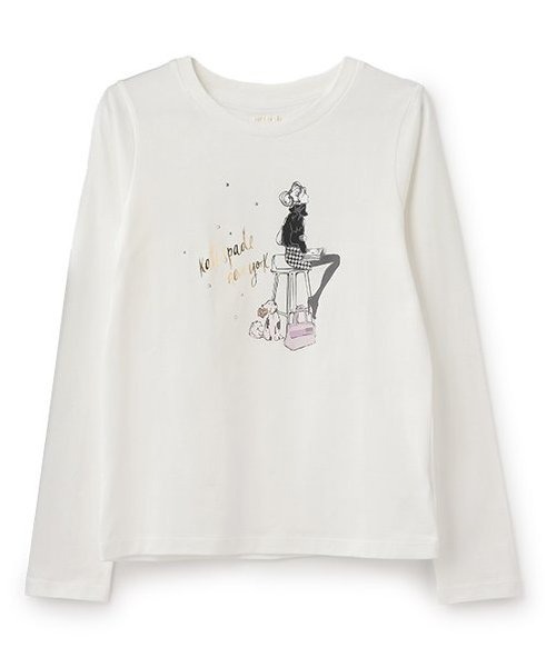 【セール】ガールズリトルブレイク長袖Tシャツ（Tシャツ/カットソー）｜kate spade new york kids（ケイトスペードニューヨーク）