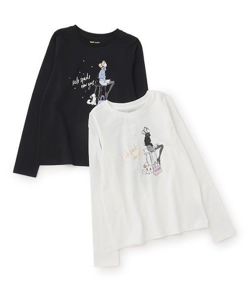 【セール】ガールズリトルブレイク長袖Tシャツ（Tシャツ/カットソー）｜kate spade new york kids（ケイトスペードニューヨーク）