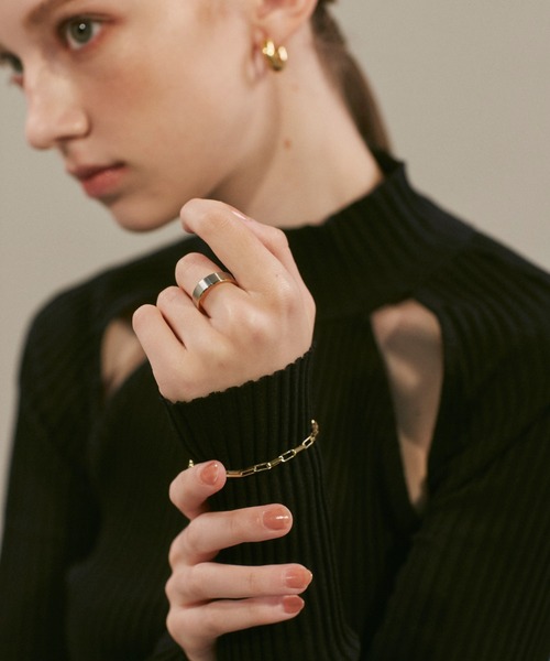 ciite' surgical stainless（シーテサージカルステンレス）の「【 金属アレルギー対応 】 シンプルチェーンブレスレット サージカルステンレス（ブレスレット・レディース・ゴールド/シルバー・FREE）」の4枚目の写真