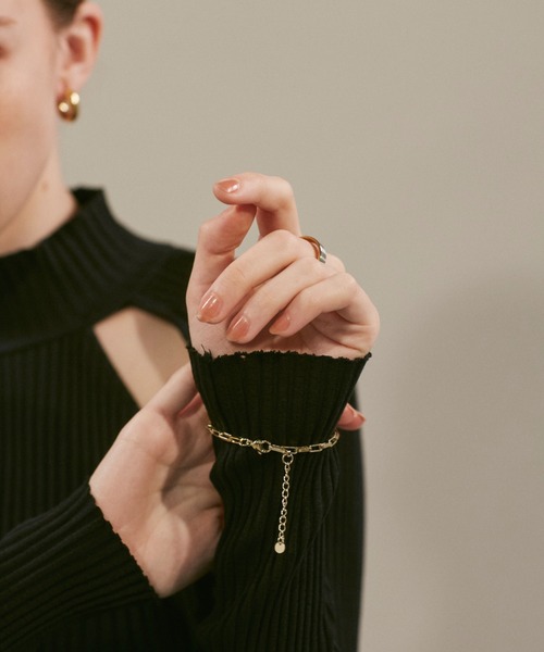 ciite' surgical stainless（シーテサージカルステンレス）の「【 金属アレルギー対応 】 シンプルチェーンブレスレット サージカルステンレス（ブレスレット・レディース・ゴールド/シルバー・FREE）」の5枚目の写真