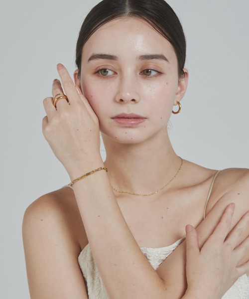 ciite' surgical stainless（シーテサージカルステンレス）の「【 金属アレルギー対応 】 シンプルチェーンブレスレット サージカルステンレス（ブレスレット・レディース・ゴールド/シルバー・FREE）」の20枚目の写真