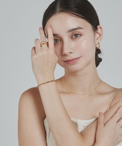 ciite' surgical stainless（シーテサージカルステンレス）の「【 金属アレルギー対応 】 シンプルチェーンブレスレット サージカルステンレス（ブレスレット・レディース・ゴールド/シルバー・FREE）」の21枚目の写真