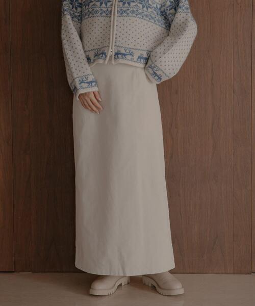 URBAN RESEARCH Sonny Label（アーバンリサーチサニーレーベル）の「コーデュロイナロースカート（スカート・レディース・チャコールグレー/アイボリー・36/38）」の2枚目の写真