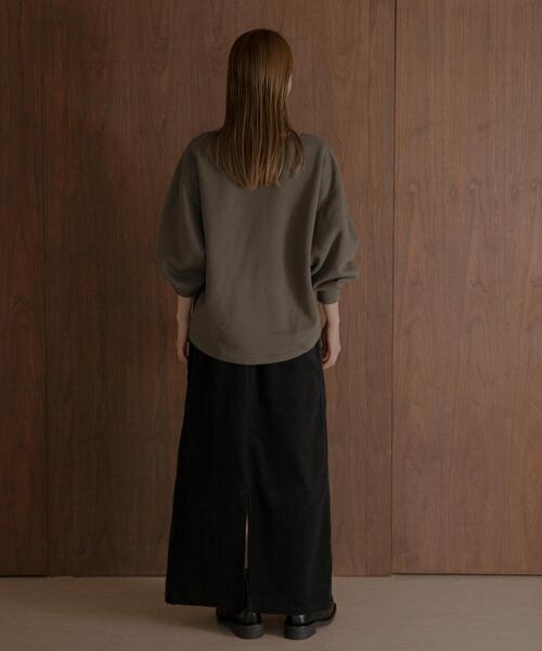 URBAN RESEARCH Sonny Label（アーバンリサーチサニーレーベル）の「コーデュロイナロースカート（スカート・レディース・チャコールグレー/アイボリー・36/38）」の14枚目の写真