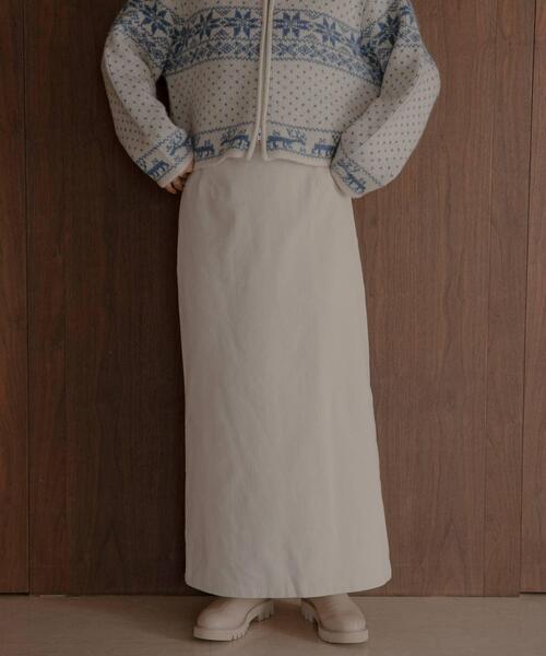 URBAN RESEARCH Sonny Label（アーバンリサーチサニーレーベル）の「コーデュロイナロースカート（スカート・レディース・チャコールグレー/アイボリー・36/38）」の4枚目の写真