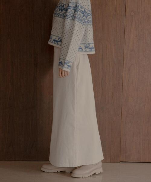 URBAN RESEARCH Sonny Label（アーバンリサーチサニーレーベル）の「コーデュロイナロースカート（スカート・レディース・チャコールグレー/アイボリー・36/38）」の5枚目の写真