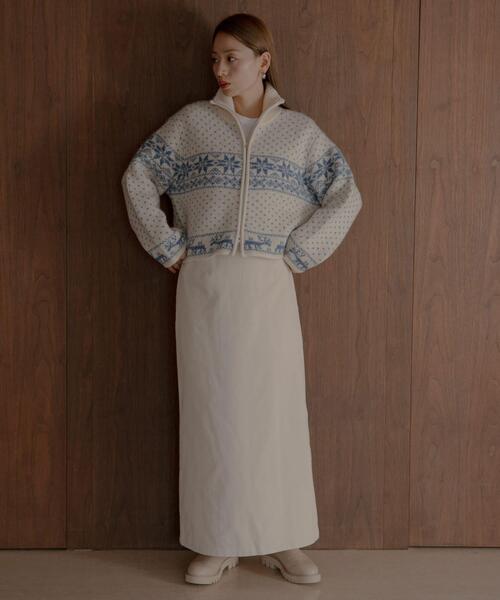 URBAN RESEARCH Sonny Label（アーバンリサーチサニーレーベル）の「コーデュロイナロースカート（スカート・レディース・チャコールグレー/アイボリー・36/38）」の8枚目の写真