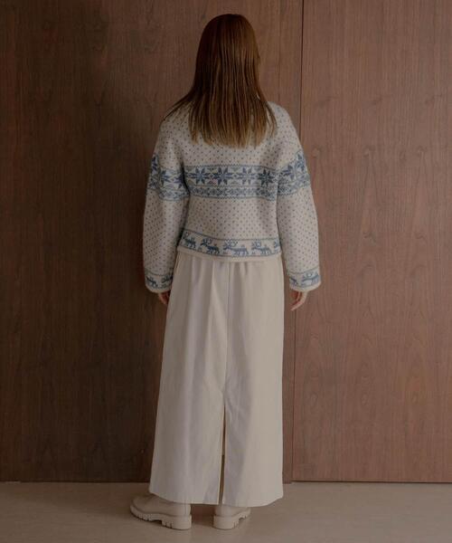 URBAN RESEARCH Sonny Label(アーバンリサーチサニーレーベル)の「コーデュロイナロースカート(スカート・レディース・チャコールグレー/アイボリー・36/38)」の19枚目の写真