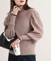 Eglantine パフスリーブハイネックニット