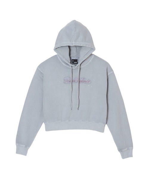 FCMM(エフシーエムエム)の「RHINSTONE CROP HOODIE/ラインストーンクロップフーディ(パーカー・レディース・ブラック/ライトブルー/グリーン・SMALL/MEDIUM)」の14枚目の写真