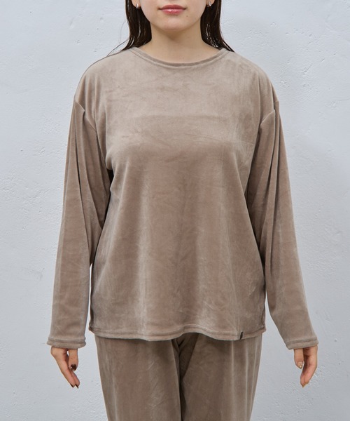 COLONY 2139(コロニートゥーワンスリーナイン)の「ベロア風パジャマ(ルームウェア/パジャマ・レディース・ブラック/モカ/グレー・FREE)」の20枚目の写真