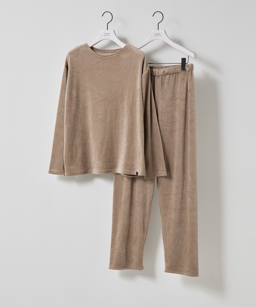 COLONY 2139(コロニートゥーワンスリーナイン)の「ベロア風パジャマ(ルームウェア/パジャマ・レディース・ブラック/モカ/グレー・FREE)」の15枚目の写真