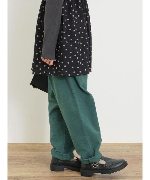 Samansa Mos2（サマンサ モスモス）の「【M/Lサイズ】起毛ストレッチテーパードパンツ（その他パンツ・レディース・グリーン/ダークブラウン/マスタード/ベージュ・M/L）」の3枚目の写真