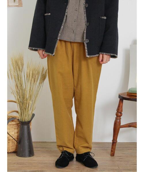 Samansa Mos2（サマンサ モスモス）の「【M/Lサイズ】起毛ストレッチテーパードパンツ（その他パンツ・レディース・グリーン/ダークブラウン/マスタード/ベージュ・M/L）」の5枚目の写真