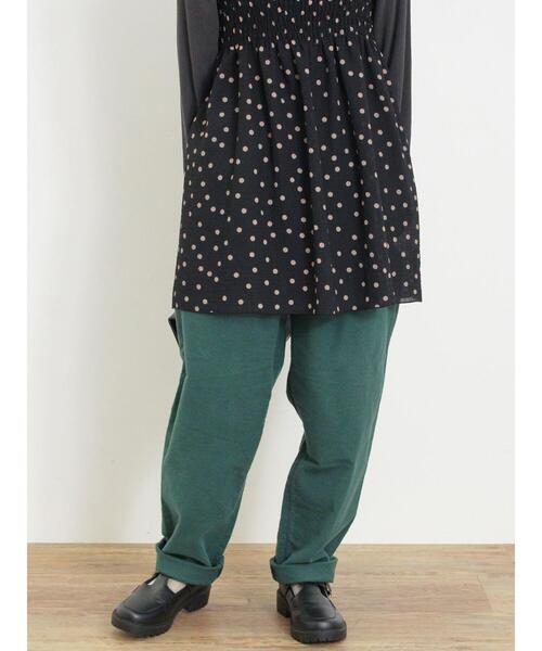 Samansa Mos2（サマンサ モスモス）の「【M/Lサイズ】起毛ストレッチテーパードパンツ（その他パンツ・レディース・グリーン/ダークブラウン/マスタード/ベージュ・M/L）」の6枚目の写真