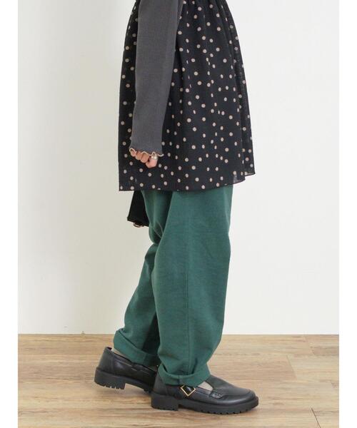 Samansa Mos2（サマンサ モスモス）の「【M/Lサイズ】起毛ストレッチテーパードパンツ（その他パンツ・レディース・グリーン/ダークブラウン/マスタード/ベージュ・M/L）」の7枚目の写真