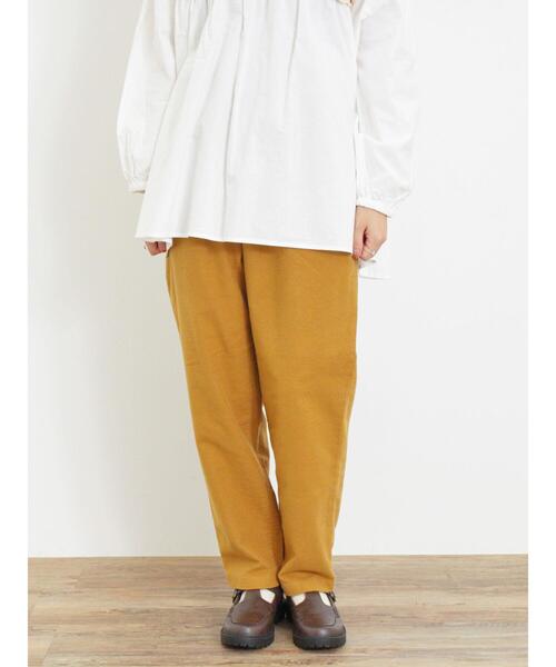 Samansa Mos2（サマンサ モスモス）の「【M/Lサイズ】起毛ストレッチテーパードパンツ（その他パンツ・レディース・グリーン/ダークブラウン/マスタード/ベージュ・M/L）」の11枚目の写真