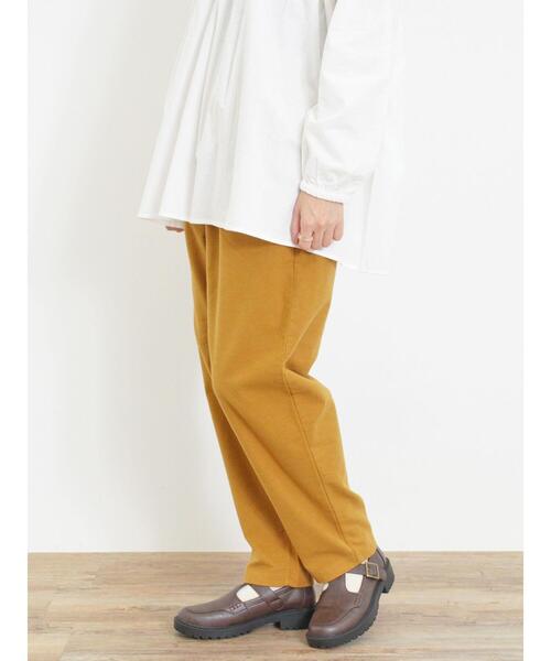 Samansa Mos2（サマンサ モスモス）の「【M/Lサイズ】起毛ストレッチテーパードパンツ（その他パンツ・レディース・グリーン/ダークブラウン/マスタード/ベージュ・M/L）」の14枚目の写真