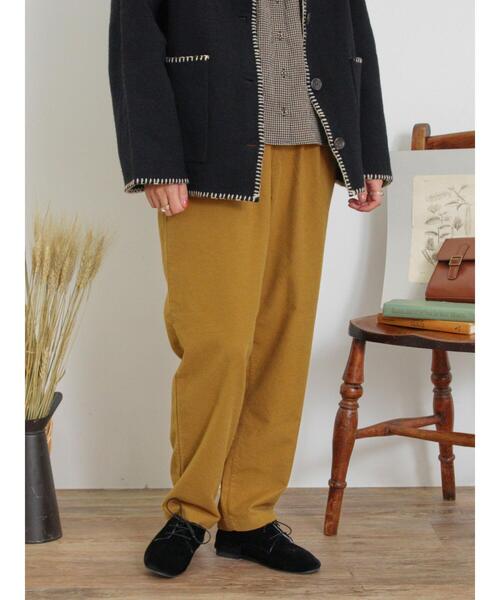 Samansa Mos2（サマンサ モスモス）の「【M/Lサイズ】起毛ストレッチテーパードパンツ（その他パンツ・レディース・グリーン/ダークブラウン/マスタード/ベージュ・M/L）」の20枚目の写真