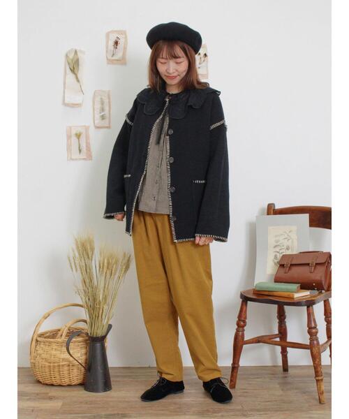 Samansa Mos2（サマンサ モスモス）の「【M/Lサイズ】起毛ストレッチテーパードパンツ（その他パンツ・レディース・グリーン/ダークブラウン/マスタード/ベージュ・M/L）」の22枚目の写真