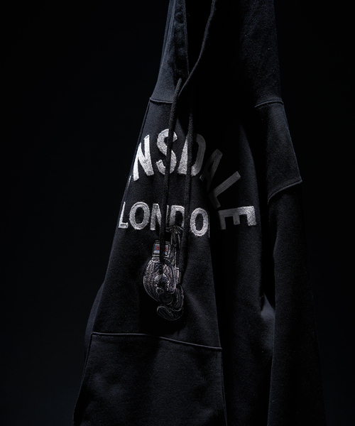 LONSDALE（ロンズデール）の「LONSDALE / ロンズデール 417別注 SWEAT HOODIE（パーカー・メンズ・ブラック/ホワイト・MEDIUM/LARGE）」の3枚目の写真