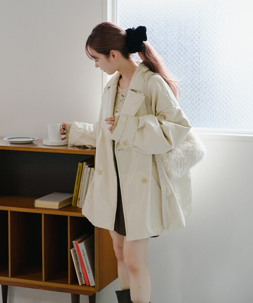 Kastane（カスタネ）の「*中綿レザージャケット（その他アウター