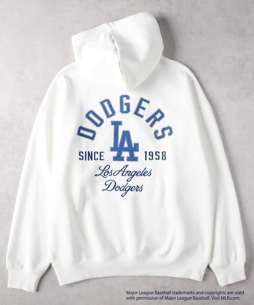 MLB(メジャーリーグベースボール)の「MLB(エムエルビー)チームワッペンパーカー(パーカー・メンズ・グレー/キナリ/ネイビー・M/L/XL)」の2枚目の写真