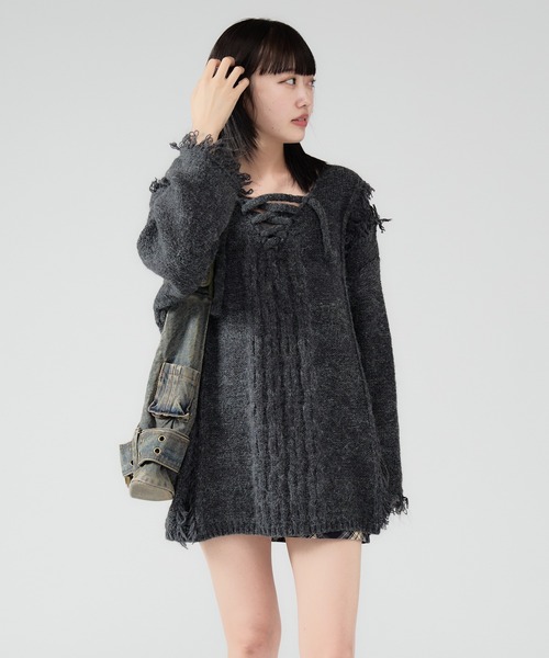 Chick（チック）の「Vintage Like Denim Shoulder Bag / デニムショルダーバッグ（ショルダーバッグ・レディース・ネイビー・FREE）」の6枚目の写真