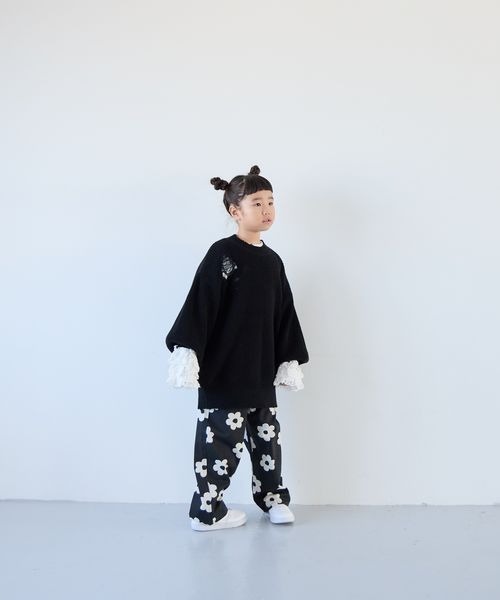 LOWRYS FARM（ローリーズファーム）の「クラッシュチュニックニット　 208835（ニット/セーター・キッズ・グレー/レッド/ブラック・110cm/120cm/130cm/140cm/150cm）」の22枚目の写真