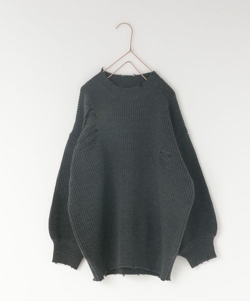 LOWRYS FARM（ローリーズファーム）の「クラッシュチュニックニット　 208835（ニット/セーター・キッズ・グレー/レッド/ブラック・110cm/120cm/130cm/140cm/150cm）」の10枚目の写真