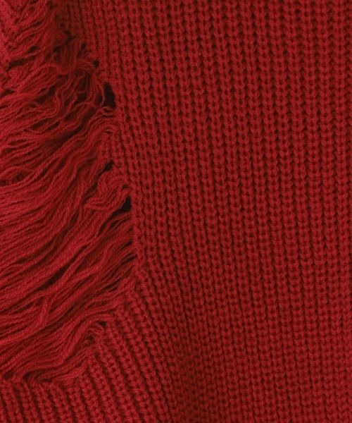 LOWRYS FARM（ローリーズファーム）の「クラッシュチュニックニット　 208835（ニット/セーター・キッズ・グレー/レッド/ブラック・110cm/120cm/130cm/140cm/150cm）」の20枚目の写真