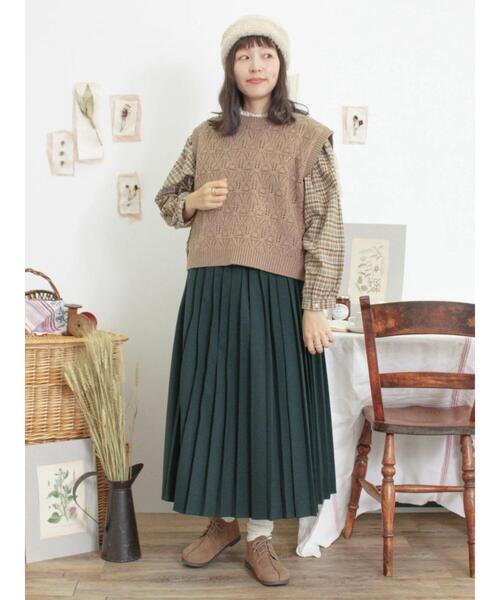 Samansa Mos2(サマンサ モスモス)の「襟レースプルオーバーブラウス(シャツ/ブラウス・レディース・ベージュ/ブラック/グリーン/キナリ・F)」の19枚目の写真